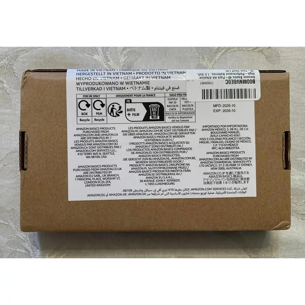 Amazon 48 pk AA Batteries